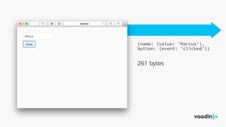 {name: {value: 'Marcus'},
button: {event: 'clicked'}}
261 bytes 
 