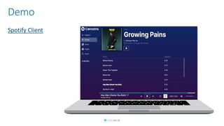 Demo
Spotify Client
 