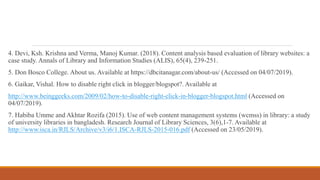 Building A Library Website Blogger A Case Study On Don Bosco College