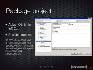 Building “old” Windows drivers (XP, Vista, 2003 and 2008) with Visual ...