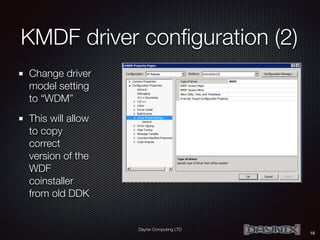 Building “old” Windows drivers (XP, Vista, 2003 and 2008) with Visual ...