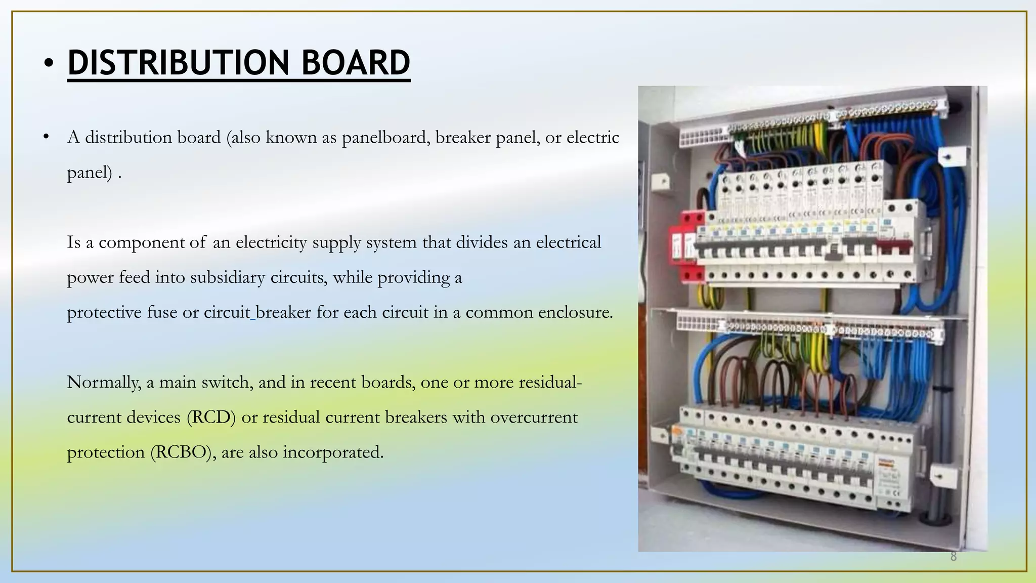 #Building wiring system#presentation#Wire is a single electrical ...
