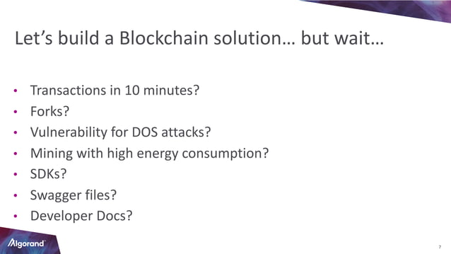 Building with Algorand 2.0, everything you need to know | PPT