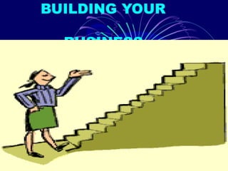 BUILDING YOUR

  BUSINESS




                1
 