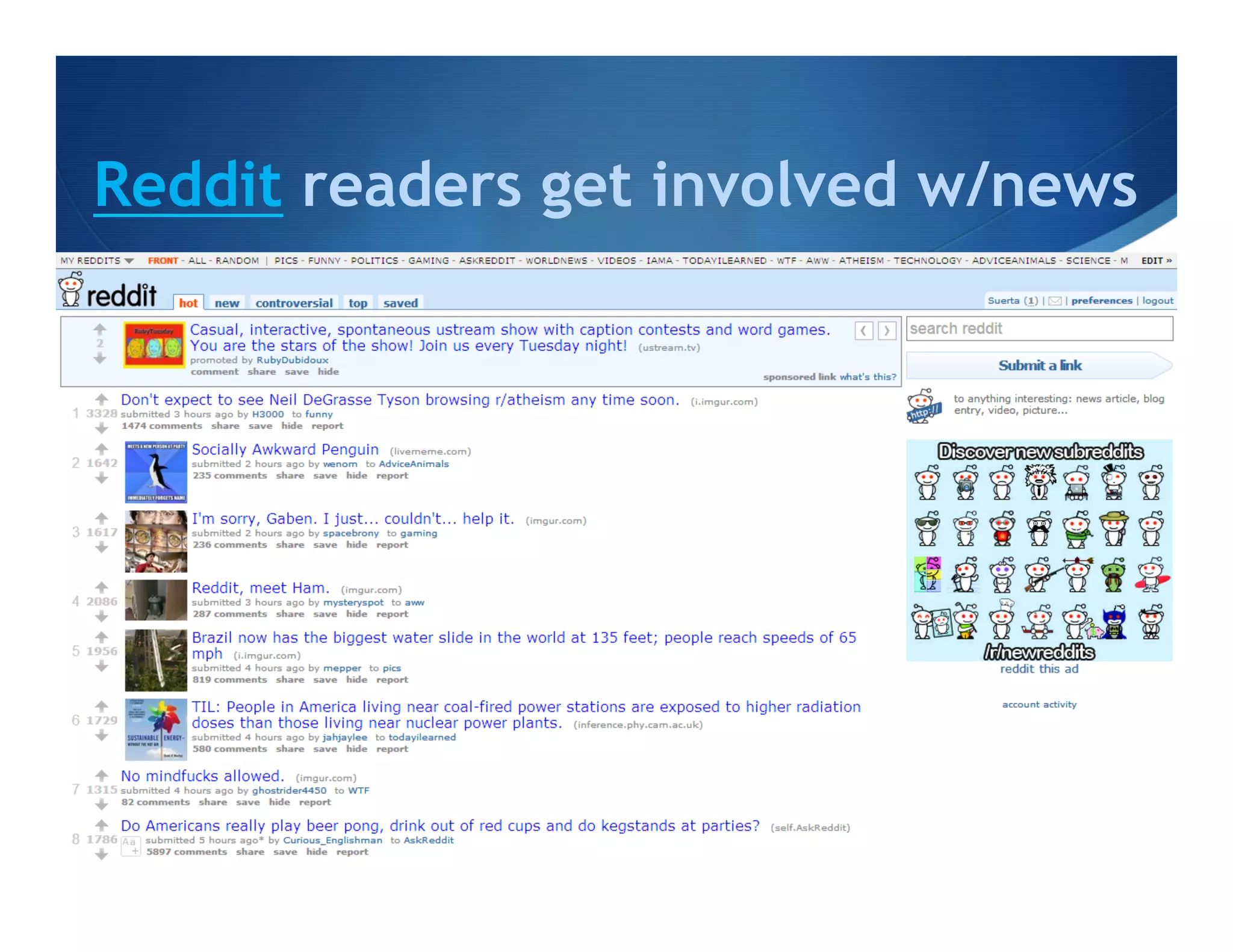 Reddit readers get involved w/news
 