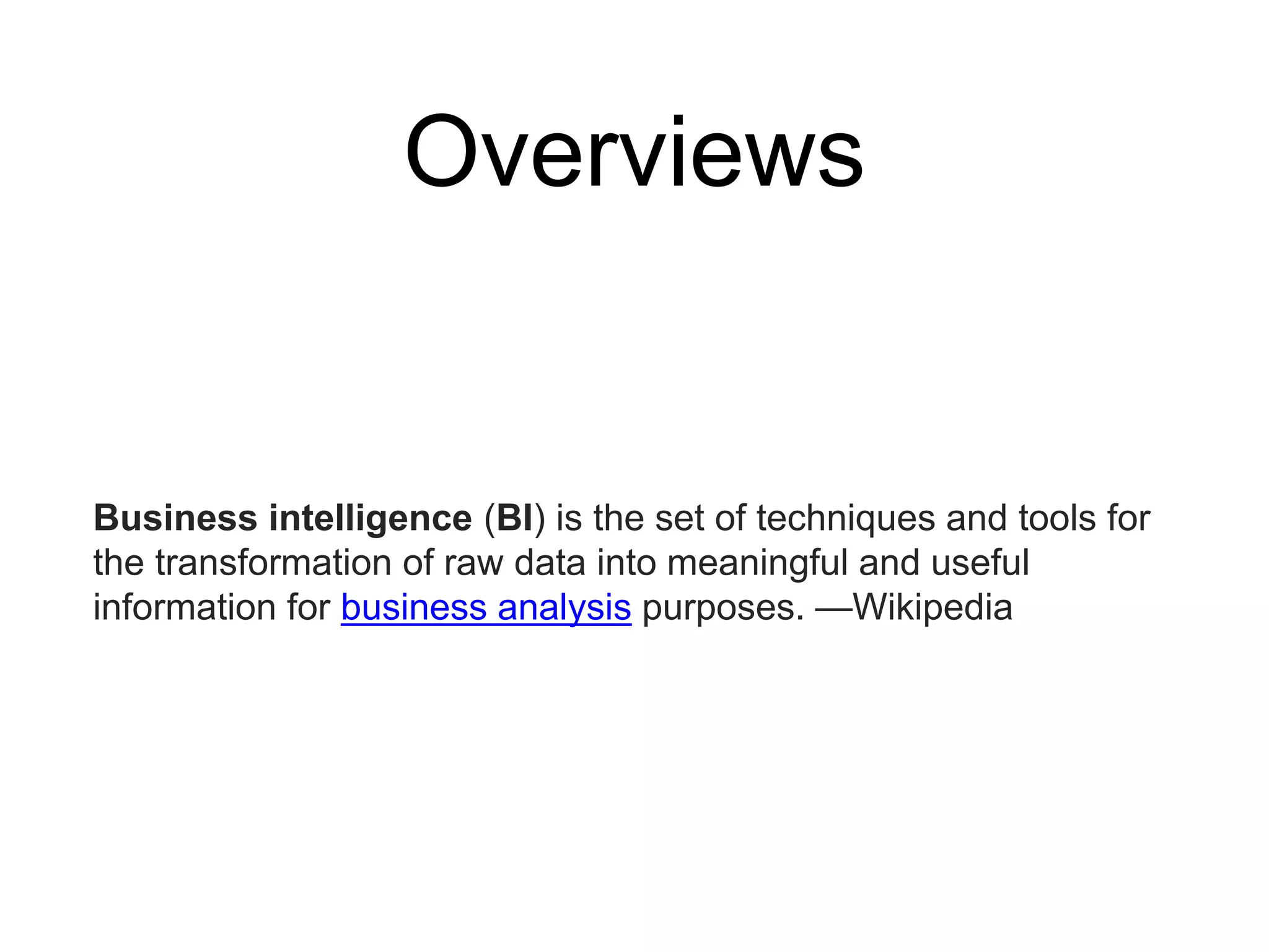 SO MANY ADHOC QUERIES
SALES
MARKETING
FINANCE
BUSINESS
 