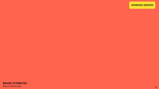 BRAND ATTRIBUTES
Brand Attributes 82
WORKING SESSION
 