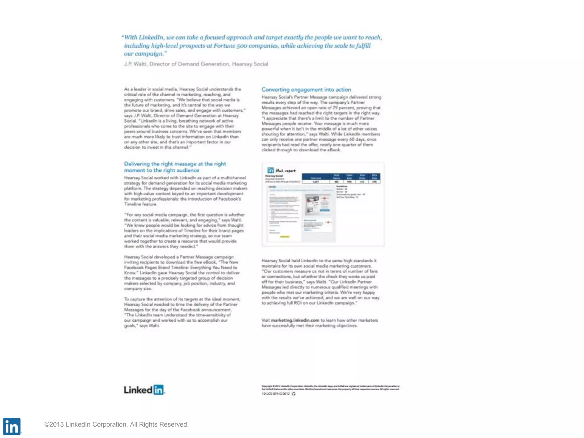 ©2013 LinkedIn Corporation. All Rights Reserved.
 