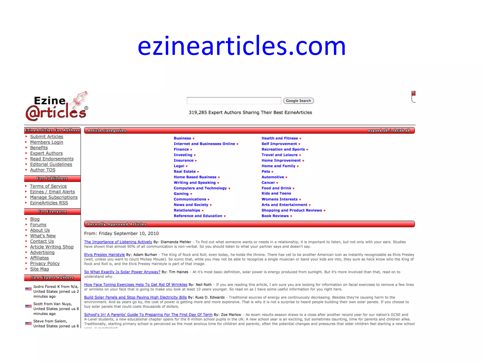 ezinearticles.com 