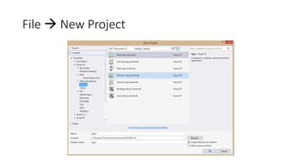 File  New Project
 