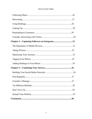 Building your tribe | PDF