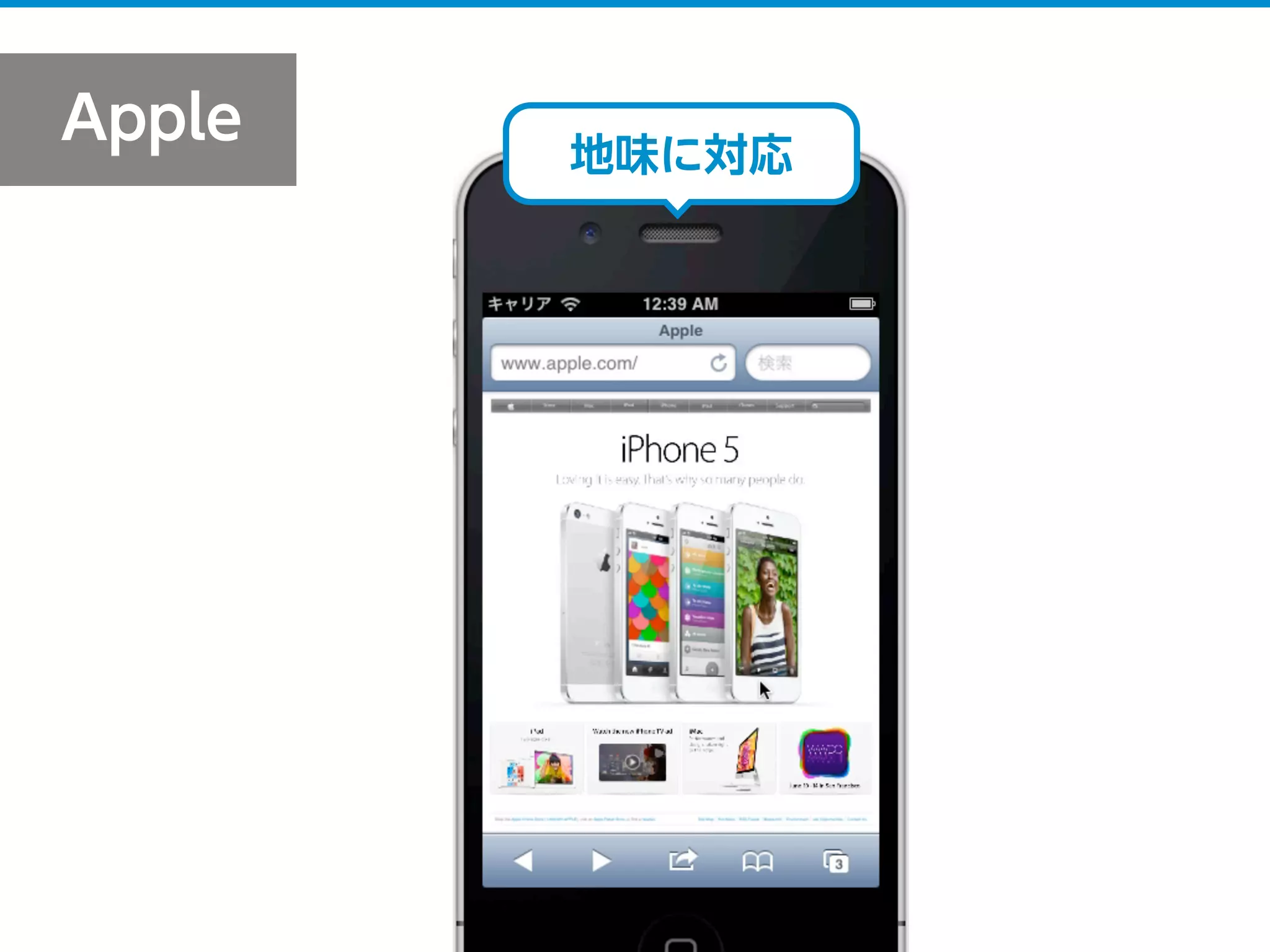 Apple
地味に対応
 