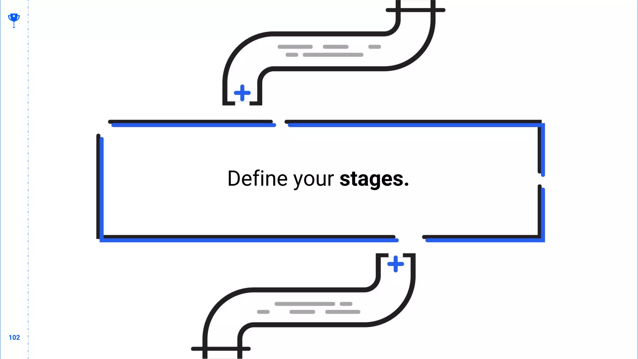 102
102
Define your stages.
 