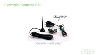 Example: Sparqee Cell
"Cellular made easy"
 
