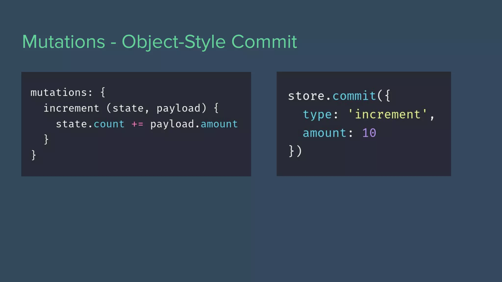 Mutations - Object-Style Commit
 