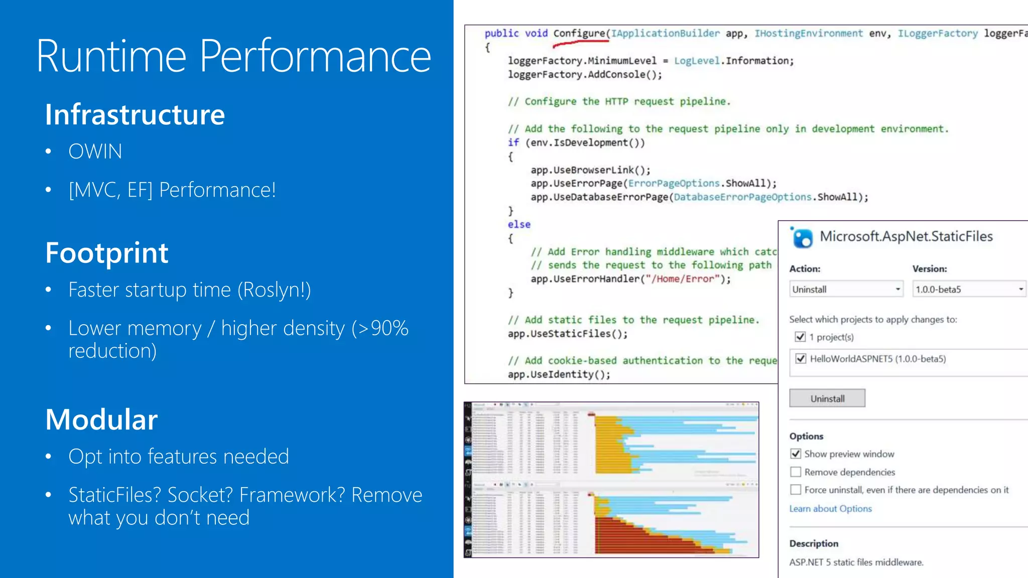 Runtime Performance Footprint Modular Infrastructure 