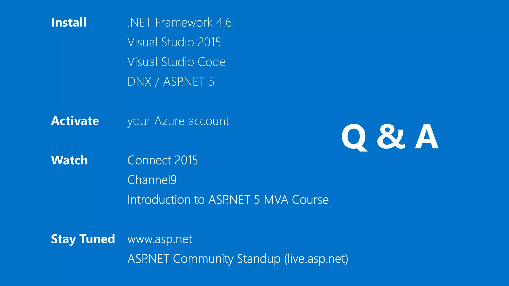 Q & A 