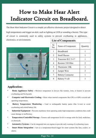 Alert Level Engine.pdf Build & Learn Electronics Circuit On Breadboard | PPTX