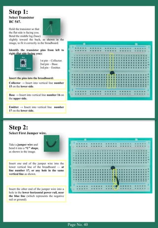 Build & Learn Electronics Circuit On Breadboard | PPTX