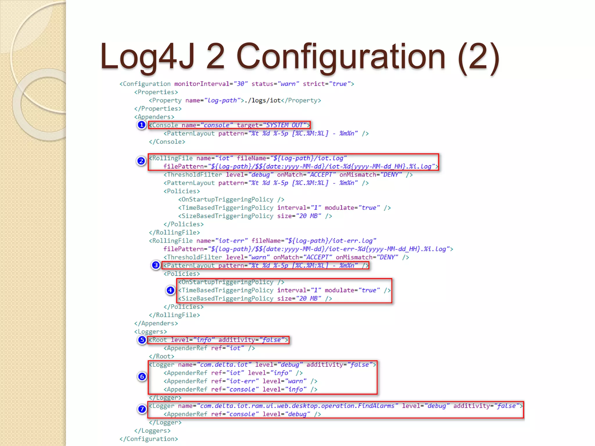 Log4J 2 Configuration (2)
 