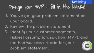 Build Measure Learn - Designing Your MVP | PPT