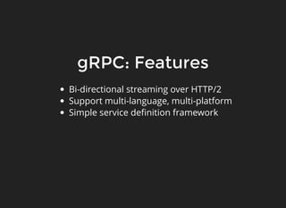 Build microservice with gRPC in golang