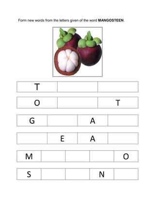 Build new words from other word | PDF