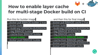 Build optimization mechanisms in GitLab and Docker | PPTX