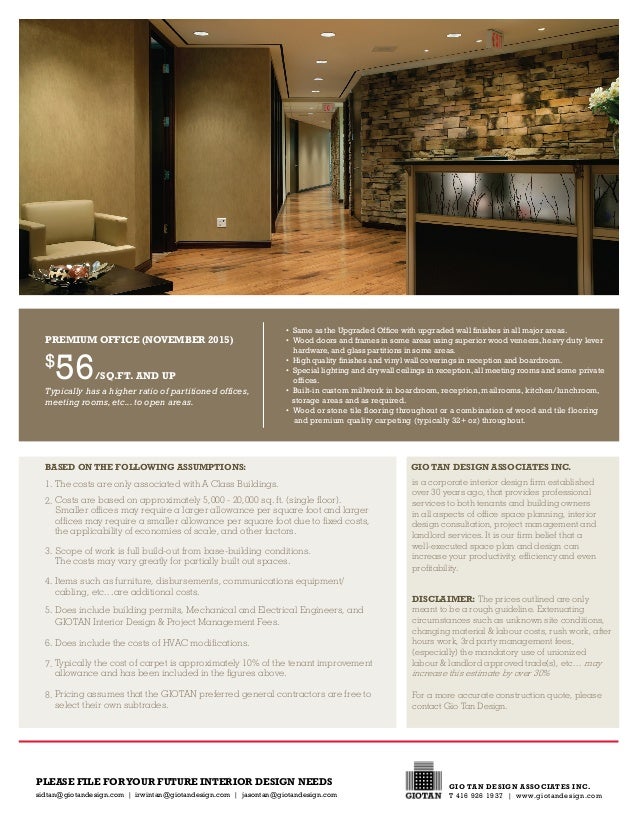 office space construction costs 3 638