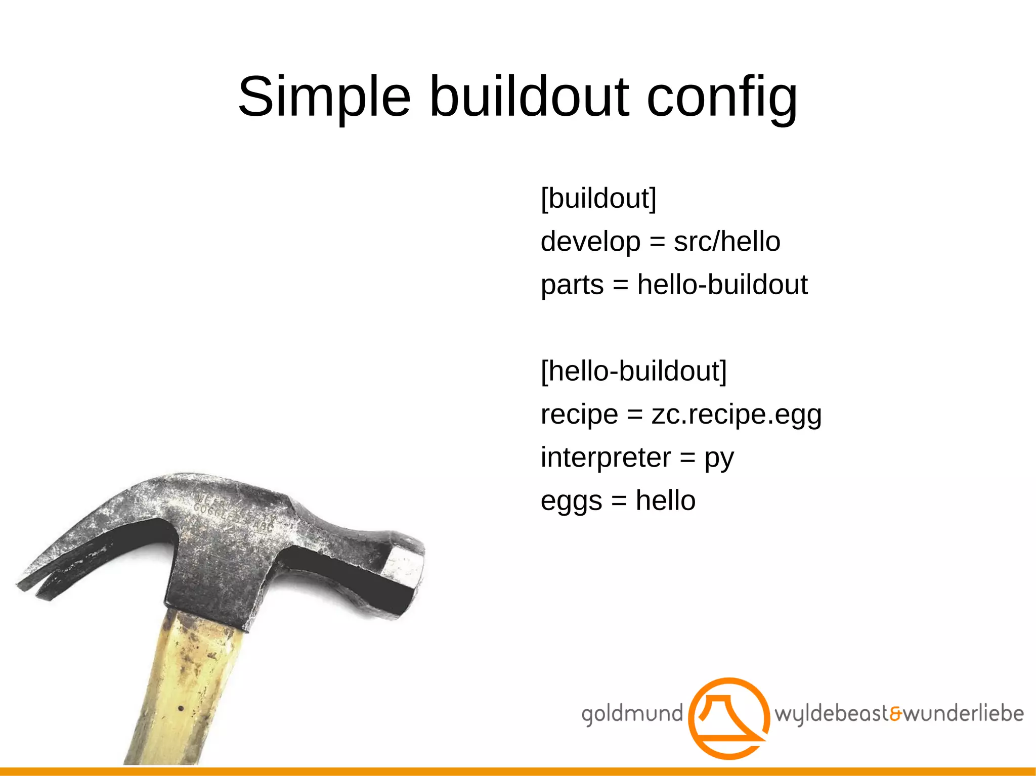 Buildout basics and examples 