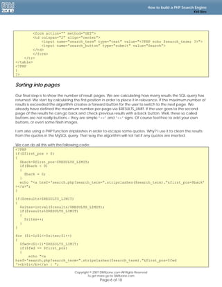 Build PHP Search Engine | PDF