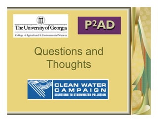 Questions and
  Thoughts
 