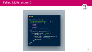 38
Faking Math.random()
 