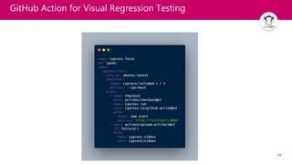 44
GitHub Action for Visual Regression Testing
 