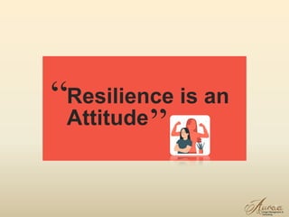 3
Resilience is an
Attitude
“
”
 
