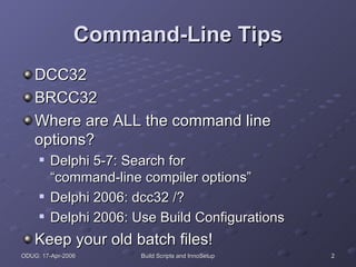 Build Scripts And Inno Setup | PPT