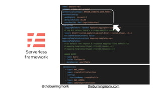 @theburningmonk theburningmonk.com
Serverless
framework
 