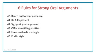 Build Strong Arguments | PPTX