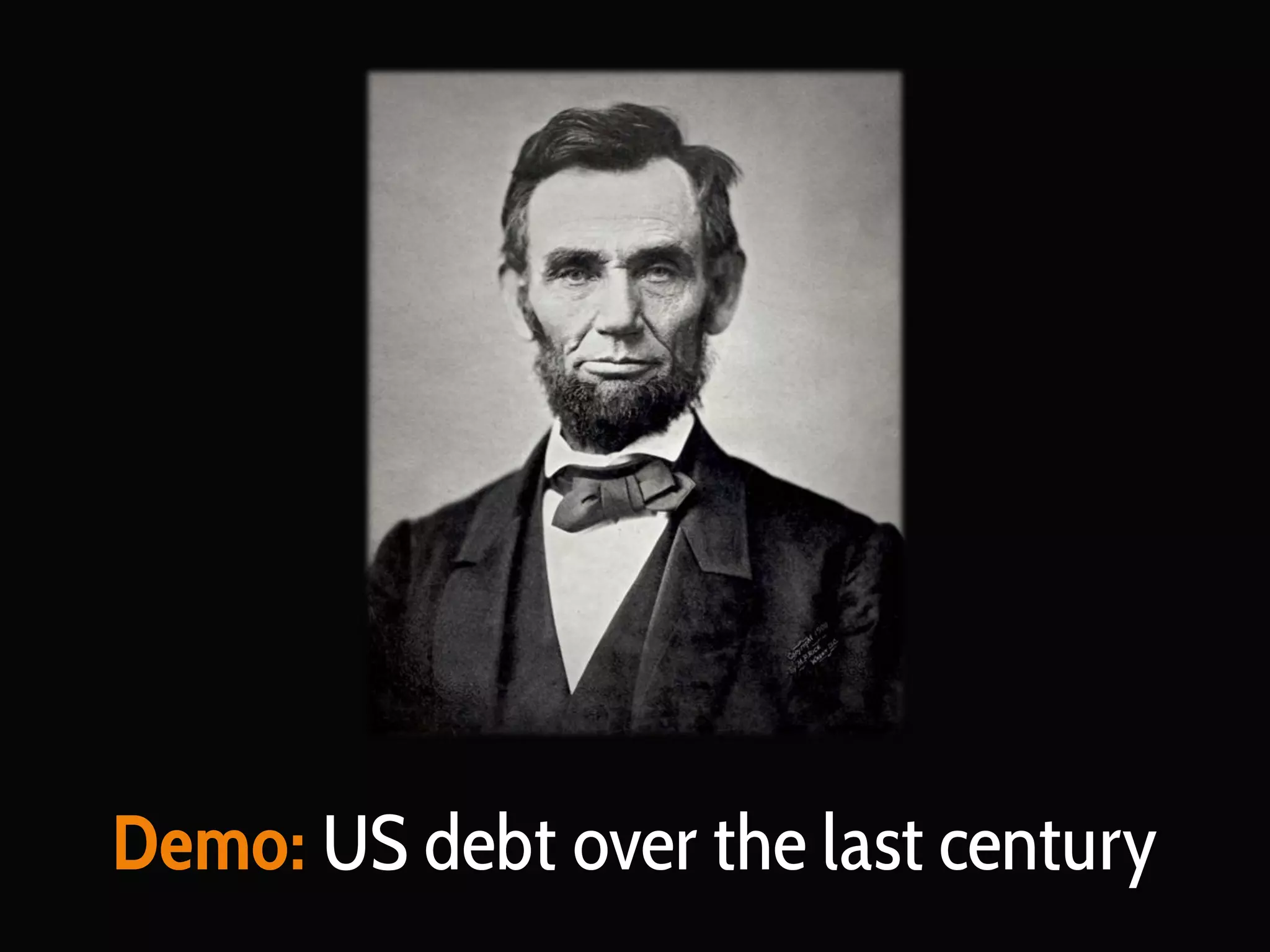 Demo: US debt over the last century

 