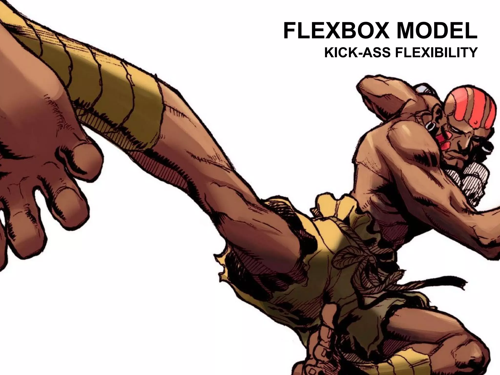 FLEXBOX MODEL 
KICK-ASS FLEXIBILITY 
 