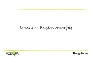 Maven – Basic concepts 
 
