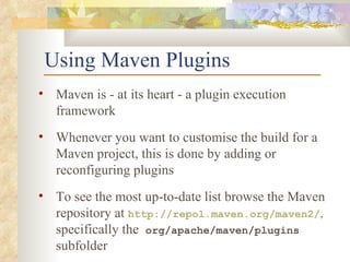Maven 2.0 - Project management and comprehension tool | PPT