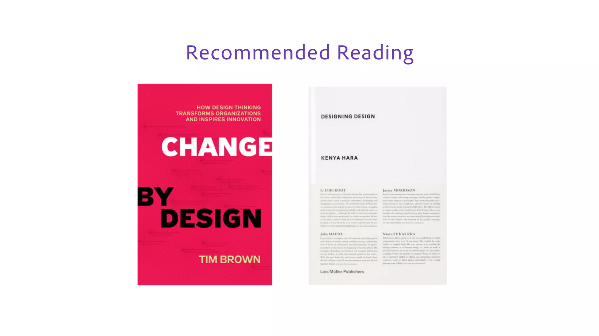 Recommended Reading