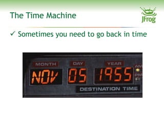 The Time Machine

 Sometimes you need to go back in time
 