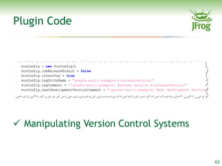 Plugin Code




 Manipulating Version Control Systems


                                         62
 