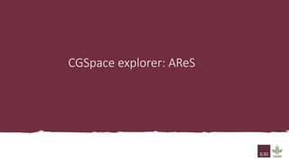 Making ILRI research accessible and open through CGSpace