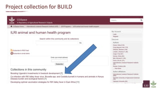 Making ILRI research accessible and open through CGSpace