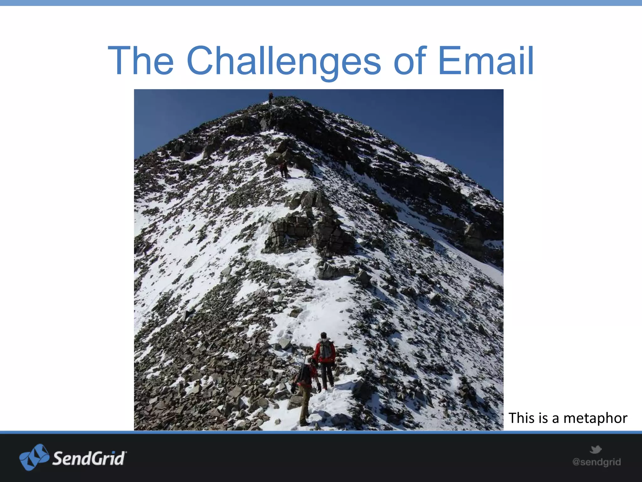 The Challenges of Email




                     This is a metaphor
 