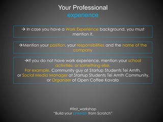 Build Your Linkedin From Scratch Workshop