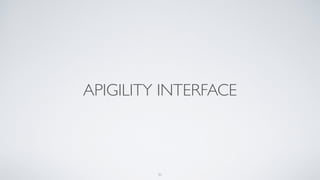 APIGILITY INTERFACE
31
 